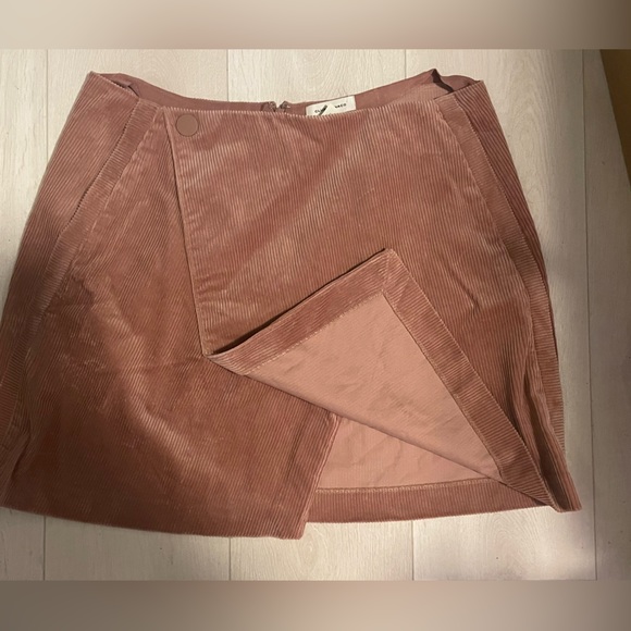 Club Monaco Corduroy Mini Skirt - Blush - Picture 5 of 10